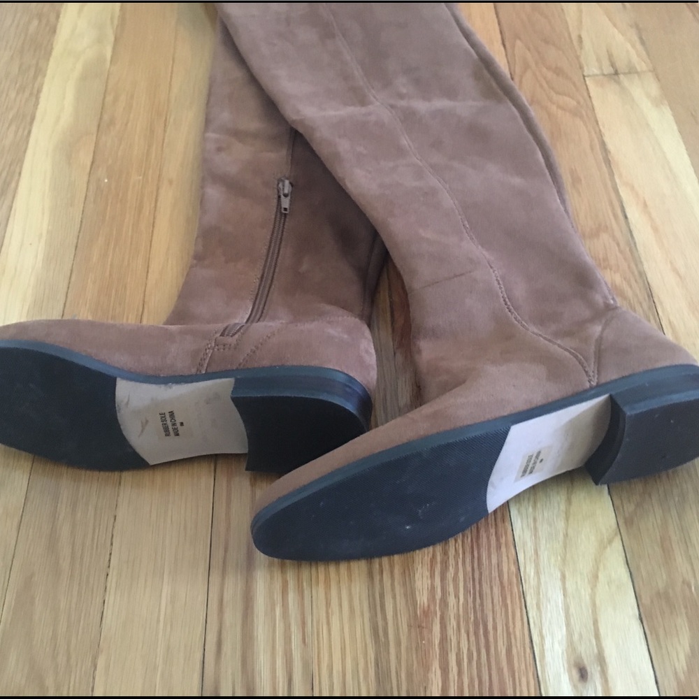 Ann Taylor Carlene Suede Over The Knee Boots - Picture 4 of 8